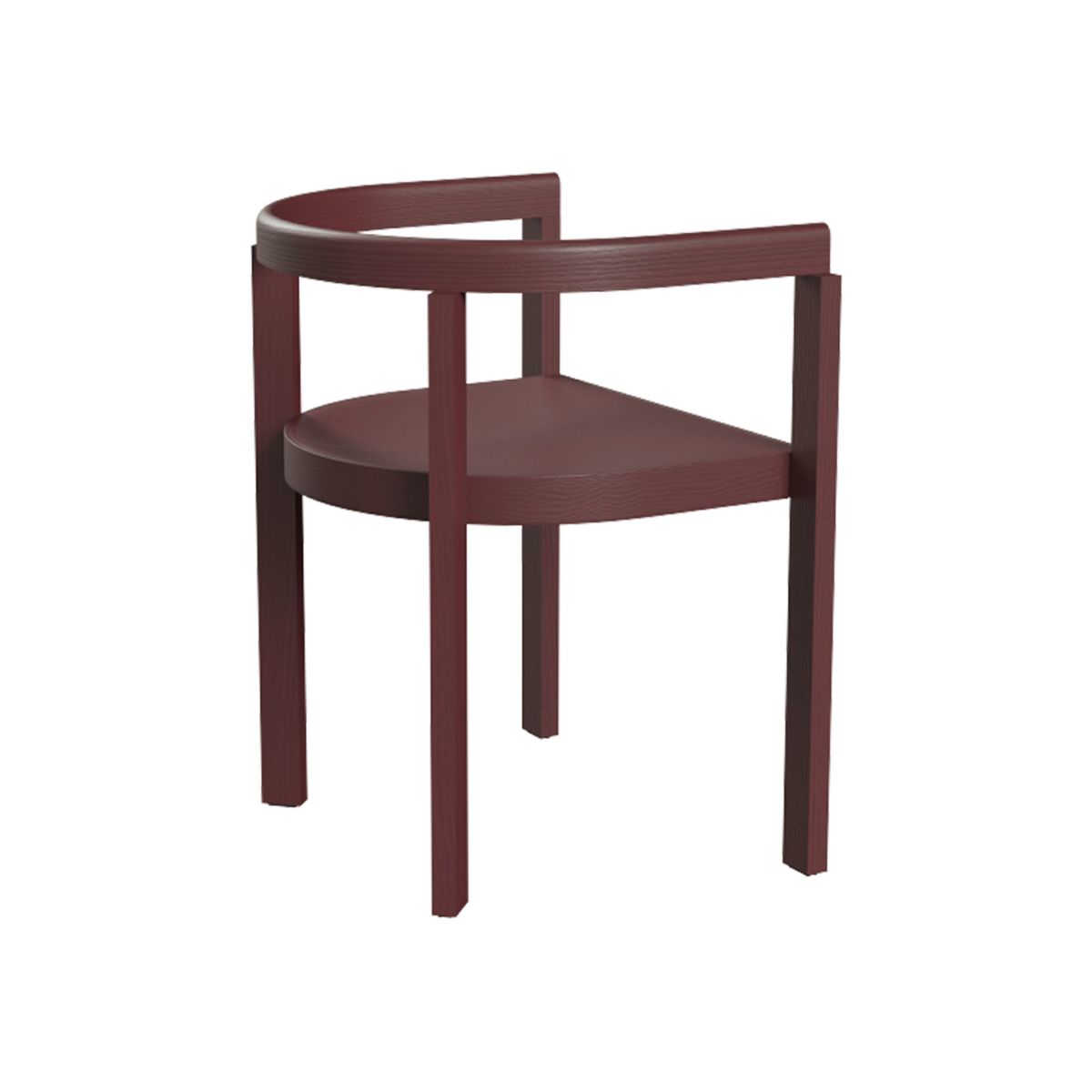 FRITZ HANSEN / AFTER（アフター） / MA100 / バーガンディ（無垢材・カラードアッシュ） / ダイニングチェア