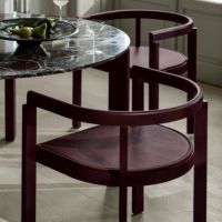 FRITZ HANSEN / AFTER（アフター） / MA100 / バーガンディ（無垢材・カラードアッシュ） / ダイニングチェア