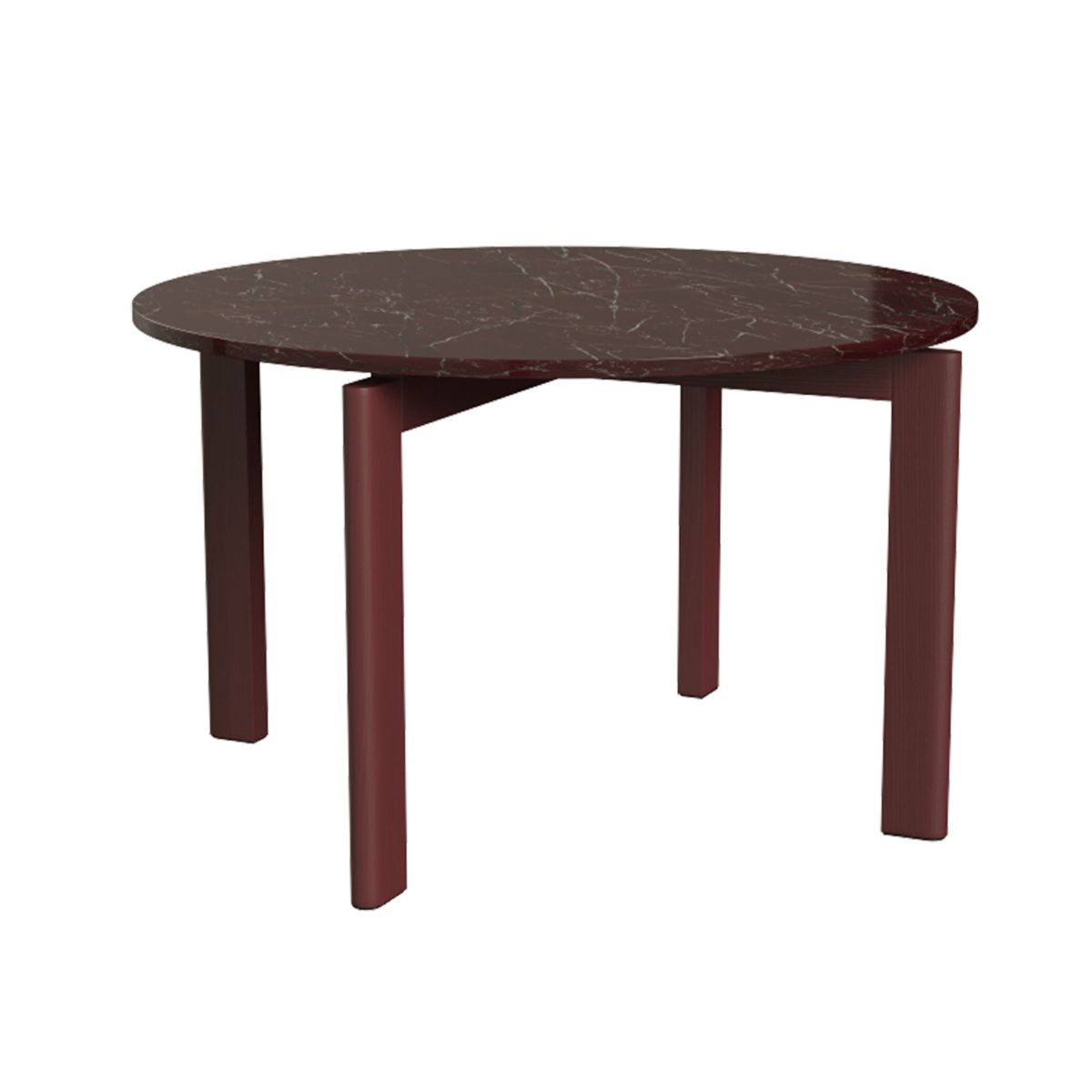 FRITZ HANSEN / AFTER（アフター） / MA400 / バーガンディ（大理石・マットポリッシュ） / φ120cm / ダイニングテーブル