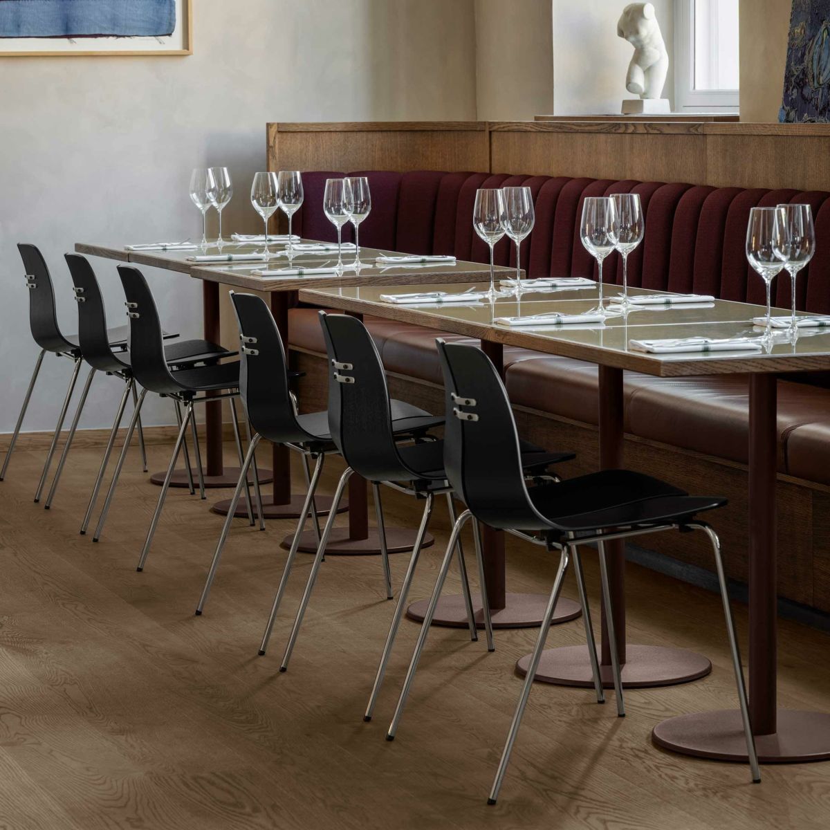 FRITZ HANSEN / PK3（ピーケー3） / ブラック / スチールベース（クローム仕上げ） / チェア