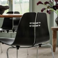 FRITZ HANSEN / PK3（ピーケー3） / ブラック / スチールベース（クローム仕上げ） / チェア