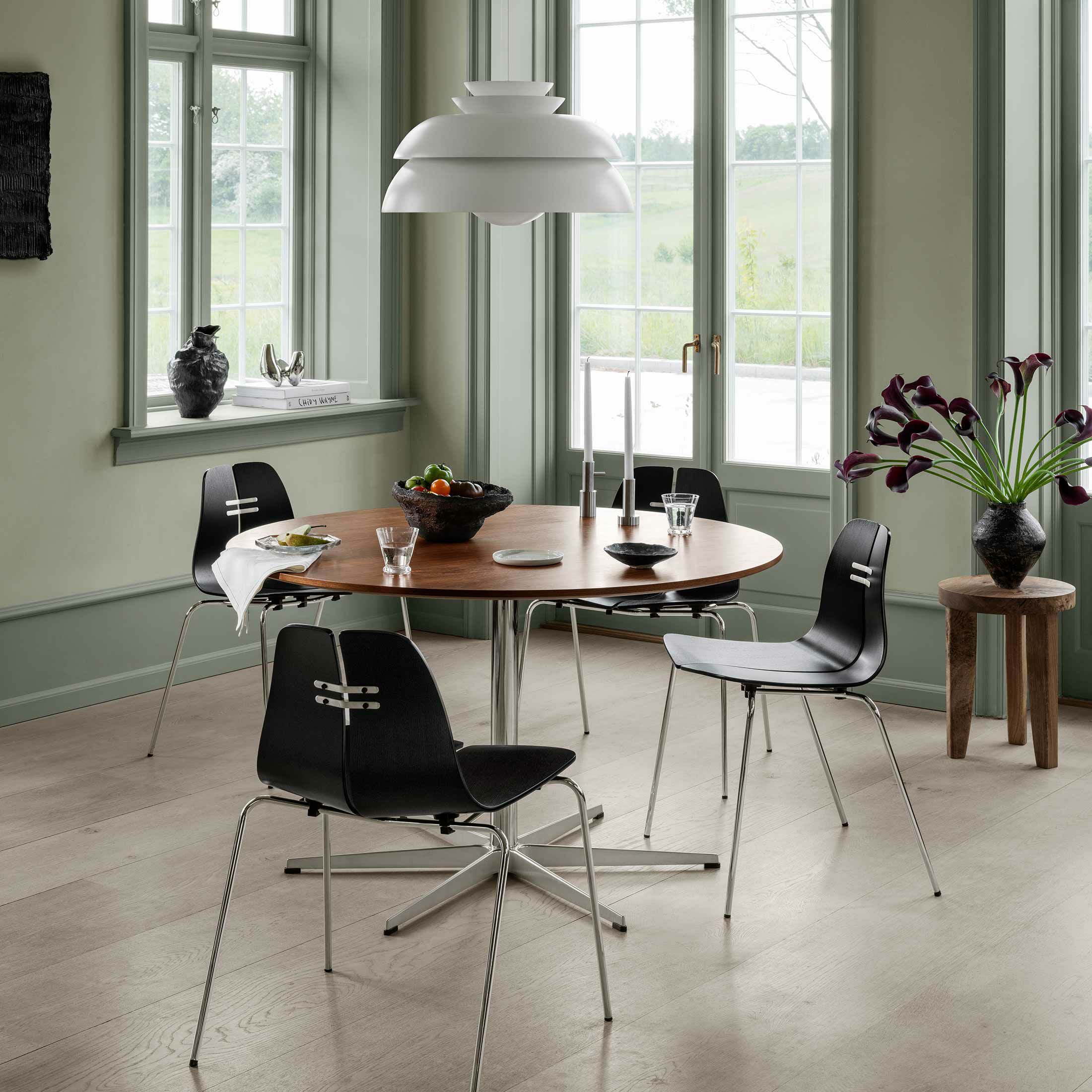 FRITZ HANSEN / PK3（ピーケー3） / ブラック / スチールベース（クローム仕上げ） / チェア