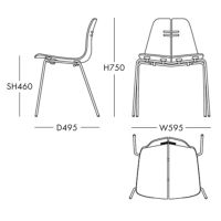 FRITZ HANSEN / PK3（ピーケー3） / ウォルナット / スチールベース（クローム仕上げ） / チェア