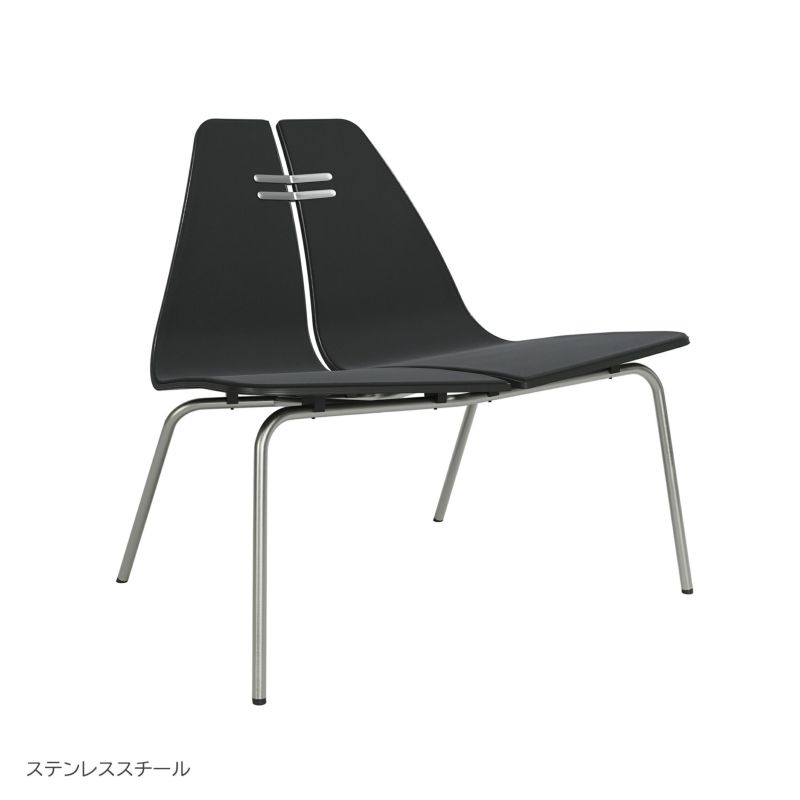 FRITZ HANSEN（フリッツ・ハンセン） / PK23（ピーケー23） / フロントパディング / ブラック / Christianshavn 1175（クリスチャンハウン） / ラウンジチェア