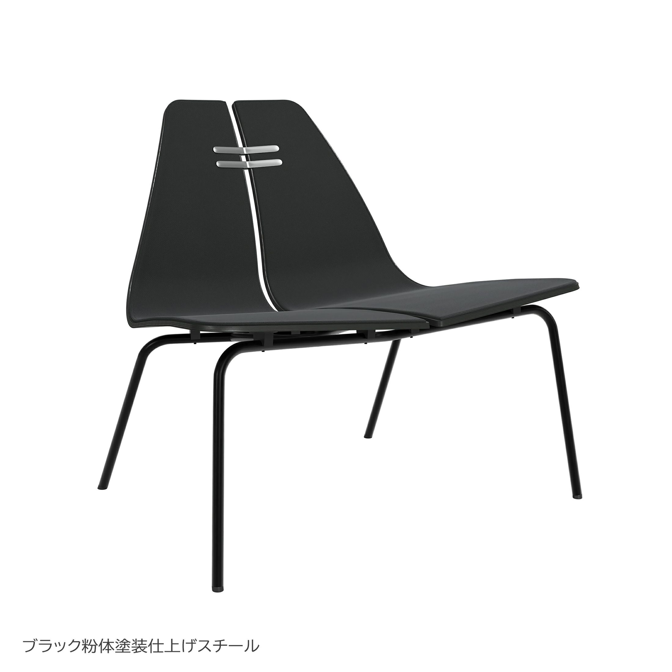 FRITZ HANSEN（フリッツ・ハンセン） / PK23（ピーケー23） / フロントパディング / ブラック / Christianshavn 1175（クリスチャンハウン） / ラウンジチェア