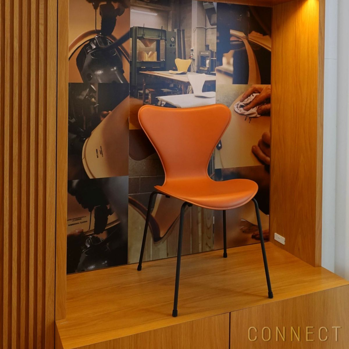 【70周年記念モデル】FRITZ HANSEN（フリッツ・ハンセン） / SERIES 7（セブンチェア） / TAILORED（テーラード）/ ハーネスレザー / サドルブラウン / フルパディング