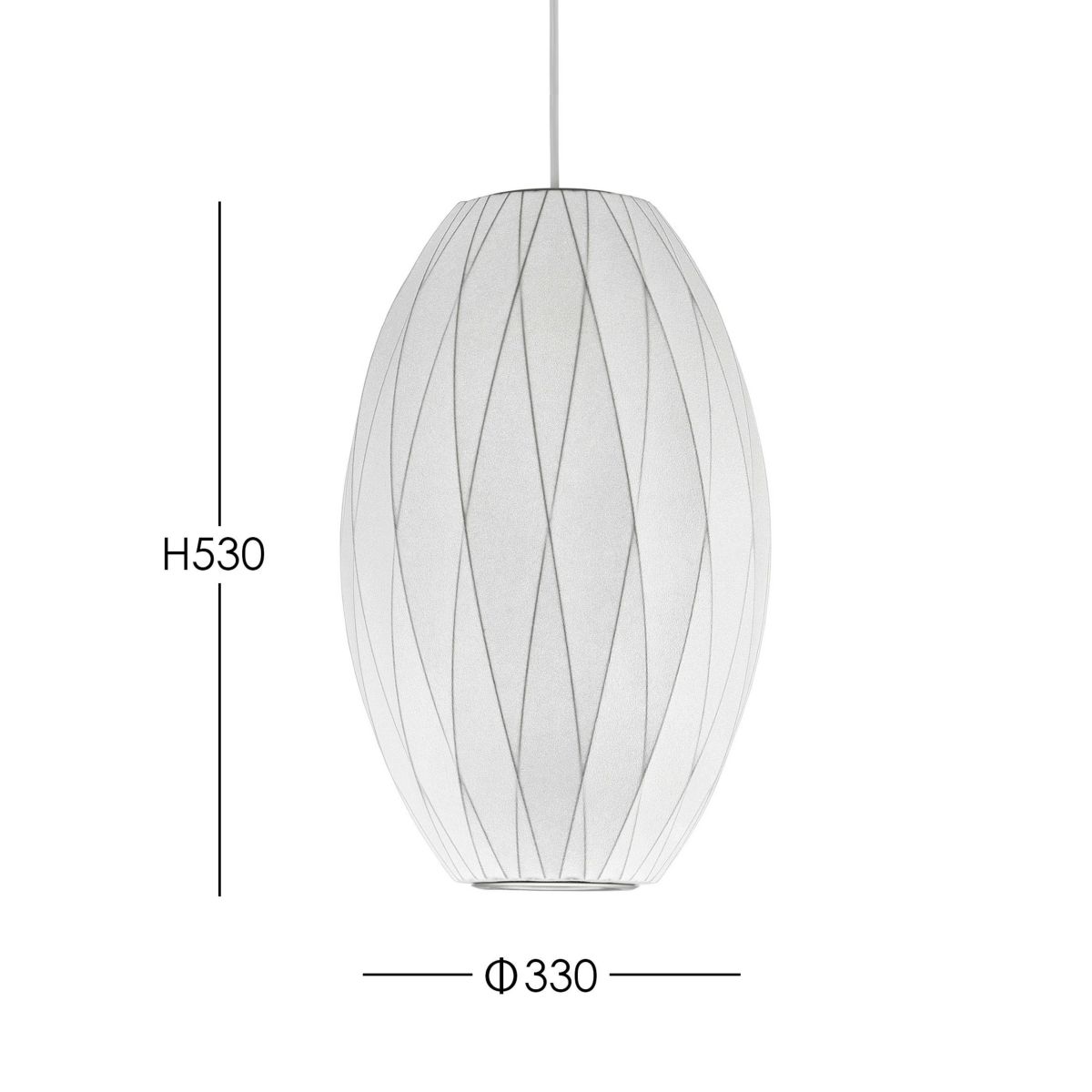 Herman Miller（ハーマンミラー） / NELSON CRISSCROSS BUBBLE PENDANT CIGAR（ネルソン クリスクロス バブル ペンダント シガー）  / ペンダントライト 《LED電球プレゼント》