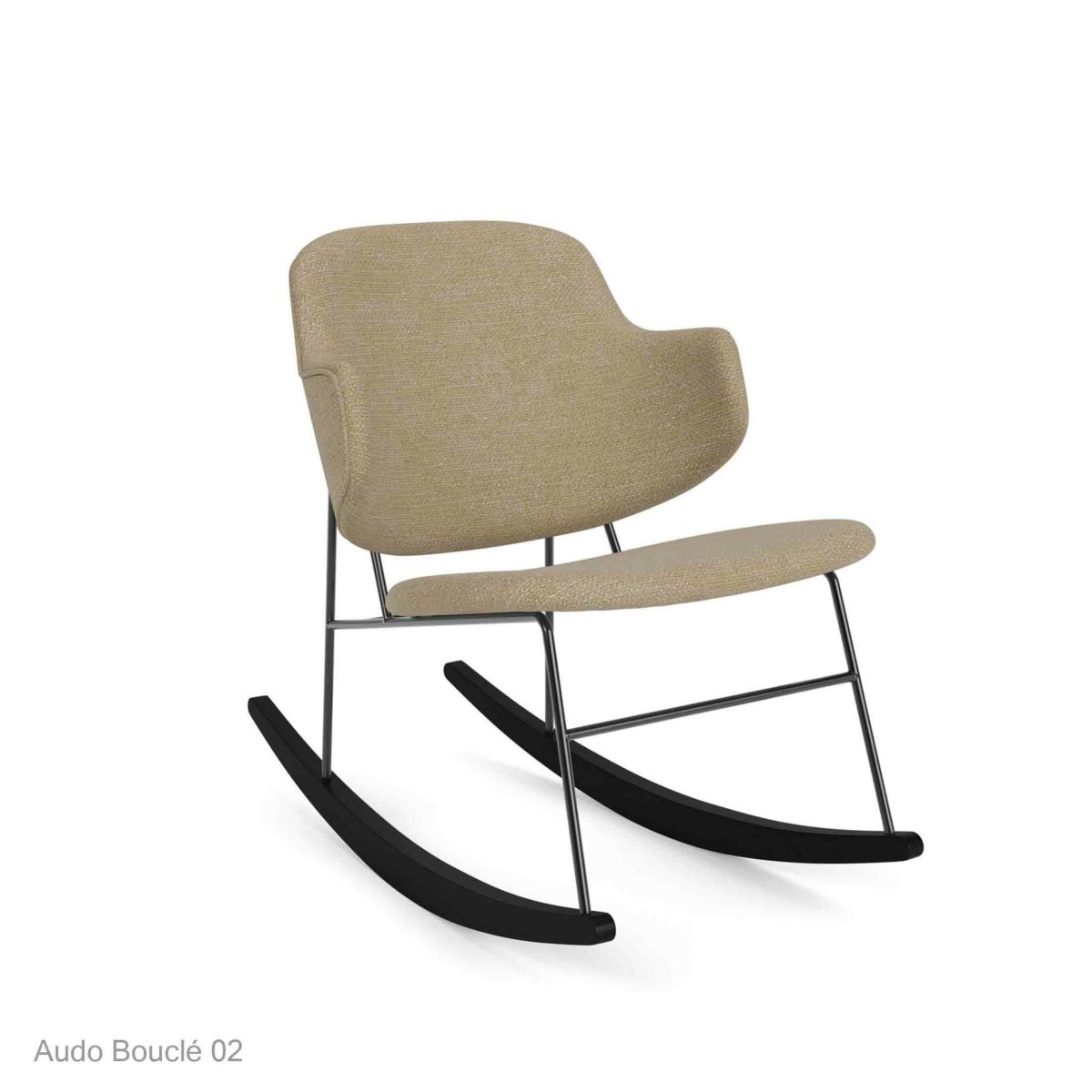 Audo Copenhagen（オドー・コペンハーゲン） / The Penguin Rocking Chair（ペンギンロッキングチェア） / Fully Upholstered / Audo Boucl&#233; 02 （Beige） / オドーブークレ02