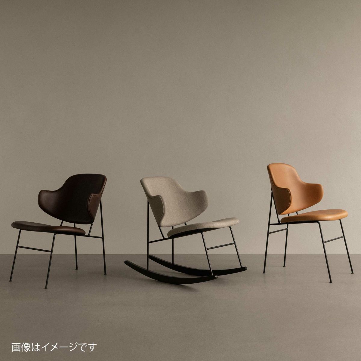 Audo Copenhagen（オドー・コペンハーゲン） / The Penguin Rocking Chair（ペンギンロッキングチェア） / Fully Upholstered / Audo Bouclé 02 （Beige） / オドーブークレ02