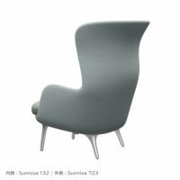 FRITZ HANSEN（フリッツ・ハンセン） / RO（ロオチェア） / サテン仕上げアルミ製ベース / Sunniva 132 ミントグリーン× Sunniva 723 ホワイト・ライトブルー / ラウンジチェア