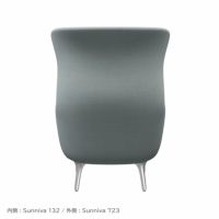 FRITZ HANSEN（フリッツ・ハンセン） / RO（ロオチェア） / サテン仕上げアルミ製ベース / Sunniva 132 ミントグリーン× Sunniva 723 ホワイト・ライトブルー / ラウンジチェア