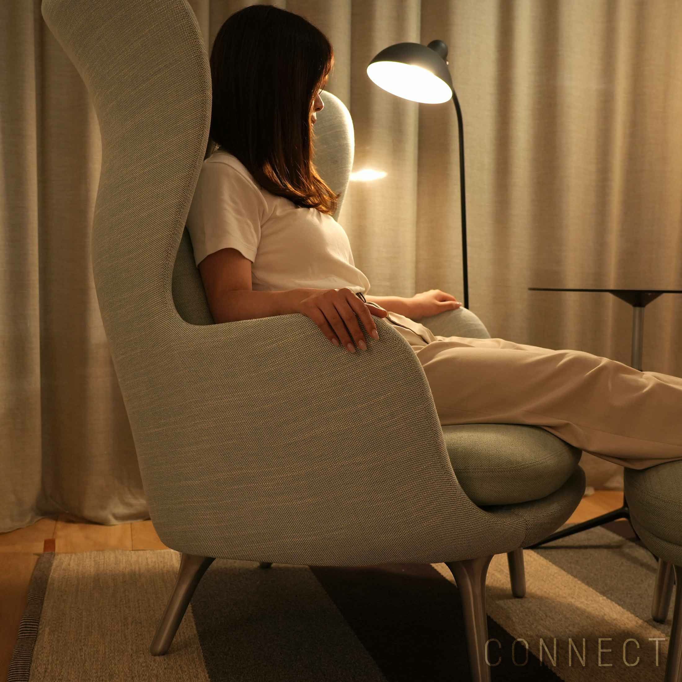 FRITZ HANSEN（フリッツ・ハンセン） / RO（ロオチェア） / サテン仕上げアルミ製ベース / Sunniva 132 ミントグリーン× Sunniva 723 ホワイト・ライトブルー / ラウンジチェア