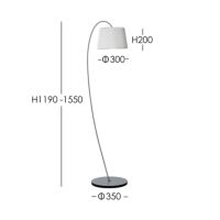 LE KLINT（レ・クリント） / 320M SNOWDROP（スノードロップ） / グレー / フロアランプ《スマート電球プレゼント》