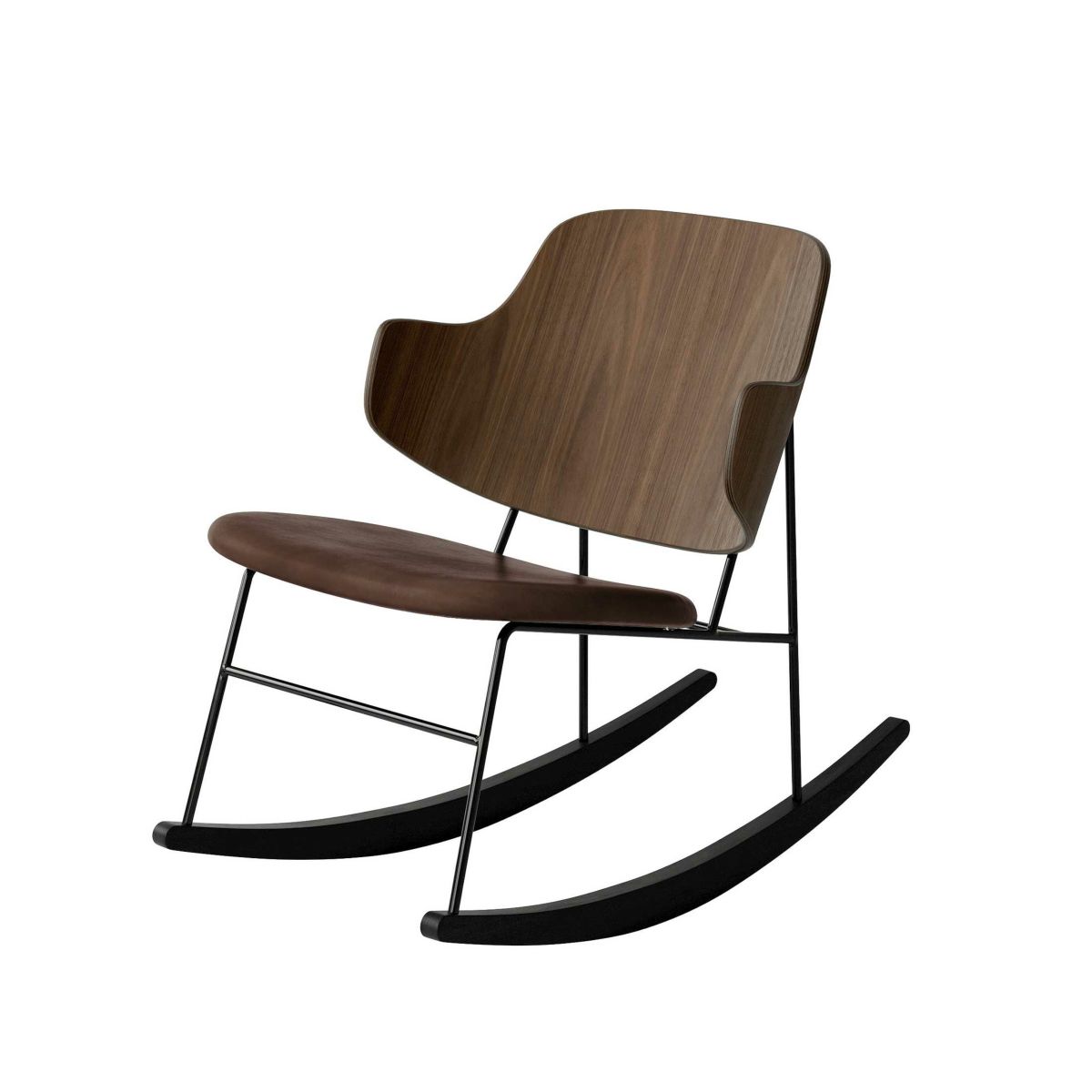 Audo Copenhagen（オドー・コペンハーゲン） / The Penguin Rocking Chair（ペンギンロッキングチェア） / Walnut / Dakar 0329 (Brown)