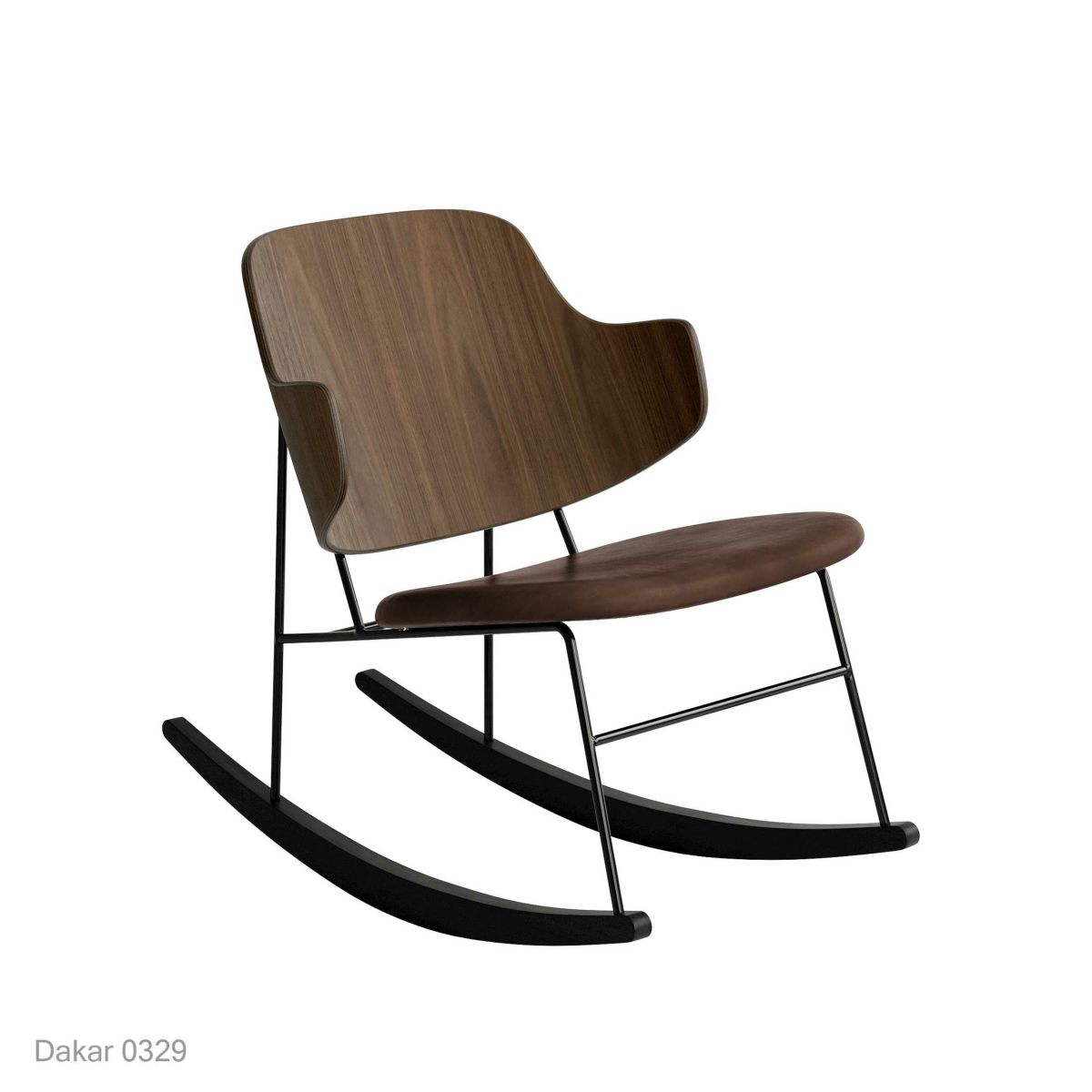 Audo Copenhagen（オドー・コペンハーゲン） / The Penguin Rocking Chair（ペンギンロッキングチェア） / Walnut / Dakar 0329 (Brown)