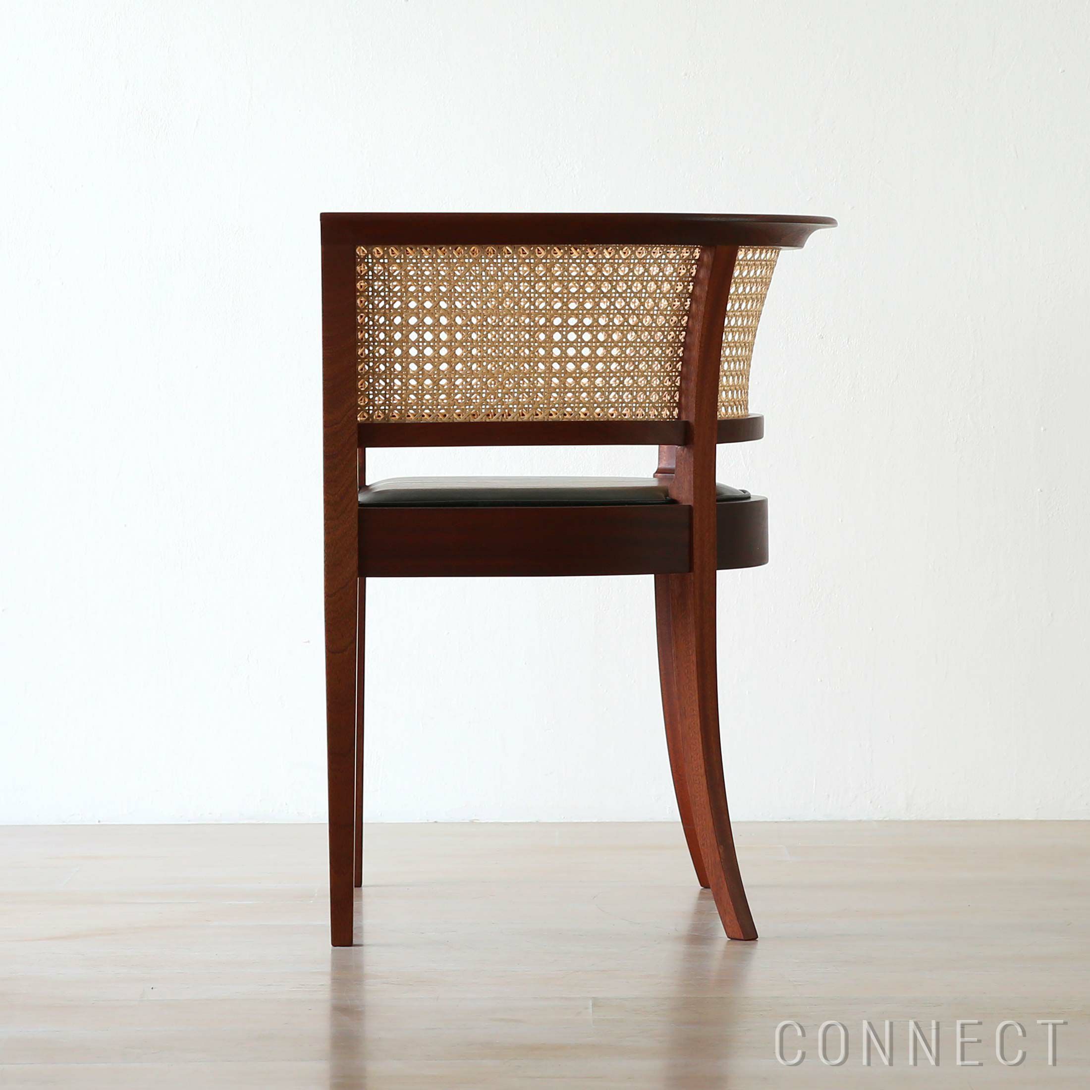 CARL HANSEN & SON （カール・ハンセン＆サン） / KK96620 THE FAABORG CHAIR（フォーボーチェア） / マホガニー材・オイル仕上げ / Goat leather（山羊革）Black