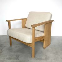 【アウトレット】FORM & REFINE（フォーム&リファイン） / Block Lounge Chair（ブロック ラウンジチェア） / Oak Natural Oil（オーク ナチュラルオイル仕上げ） / ラウンジチェア