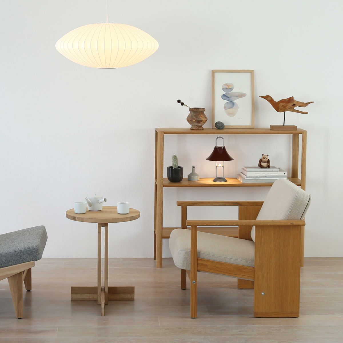 【アウトレット】FORM & REFINE（フォーム&リファイン） / Block Lounge Chair（ブロック ラウンジチェア） / Oak Natural Oil（オーク ナチュラルオイル仕上げ） / ラウンジチェア