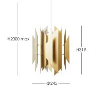 LYFA（リーファ） / DIVAN 2 245 BRASS（ディヴァン 2） / Φ245 / ペンダントライト【要電気工事】《LED電球プレゼント》