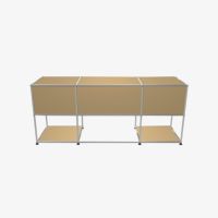 USMハラー（ユーエスエムハラー） / Desk（デスク） / W1773×D523×H740mm / ドロップダウンドア×2 / エクステンションシェルフ×1 / USMベージュ