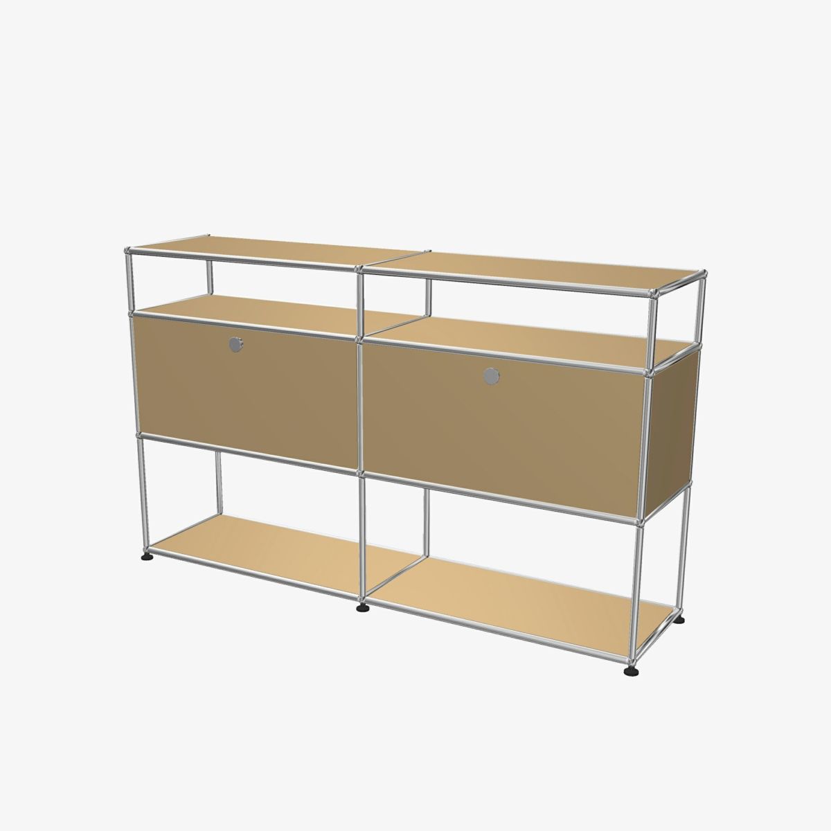 USMハラー（ユーエスエムハラー） / Shelf（シェルフ） / W1523×D373×H915mm / ドロップダウンドア×2 / エクステンションシェルフ×1 / ディバイダ―シェルフ / USMベージュ