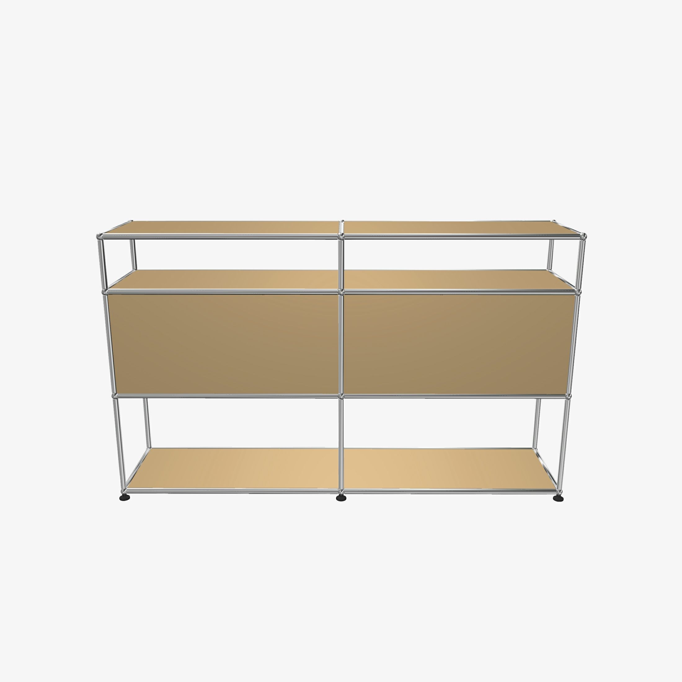 USMハラー（ユーエスエムハラー） / Shelf（シェルフ） / W1523×D373×H915mm / ドロップダウンドア×2 / エクステンションシェルフ×1 / ディバイダ―シェルフ / USMベージュ