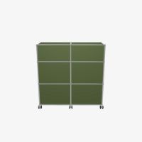 USMハラー（ユーエスエムハラー） / Counter（カウンター） / W1023×D373×H1030mm / ドロップダウンドア×2 / ソフトキャスター×4（内ロック×2） / オリーブグリーン