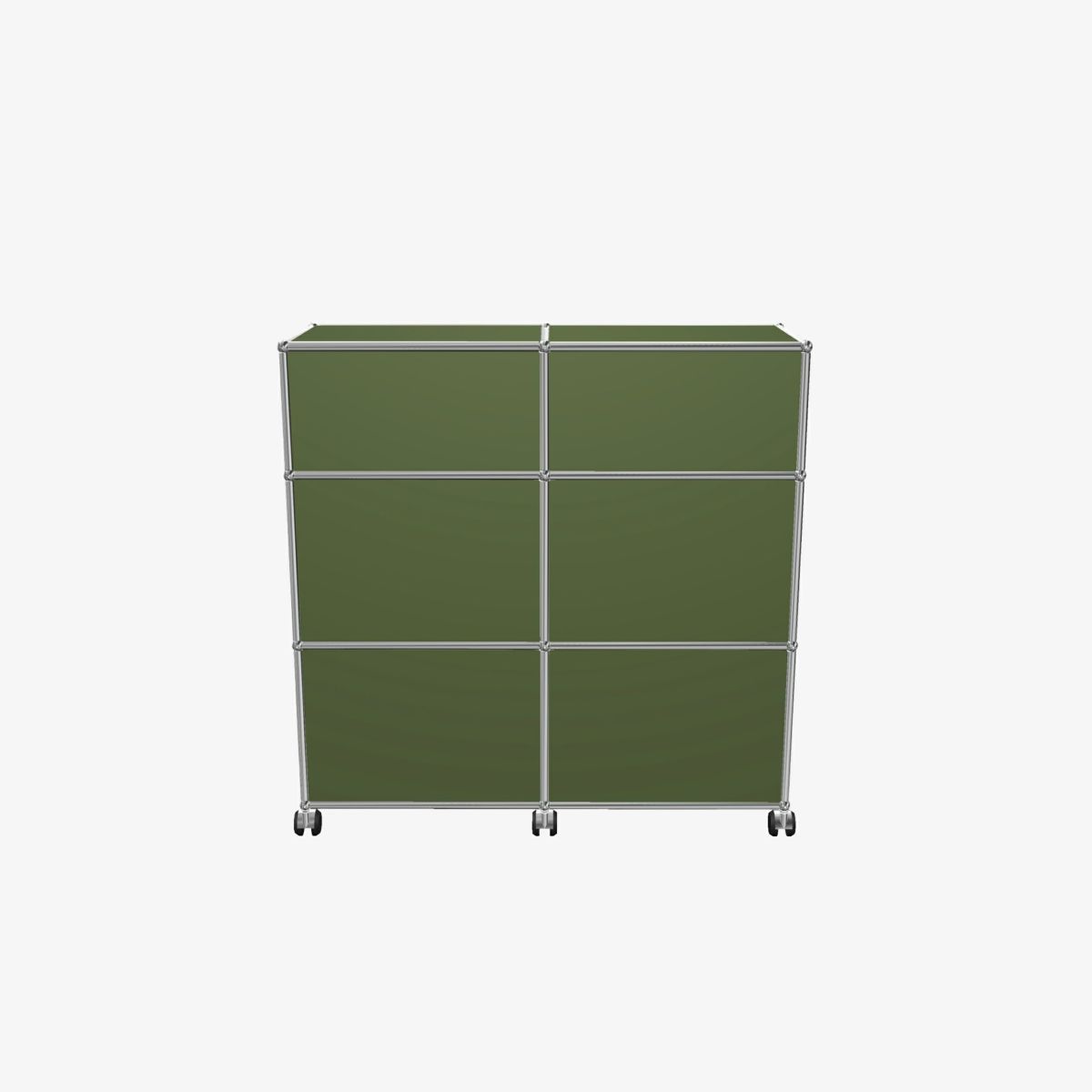 USMハラー（ユーエスエムハラー） / Counter（カウンター） / W1023×D373×H1030mm / ドロップダウンドア×2 / ソフトキャスター×4（内ロック×2） / オリーブグリーン