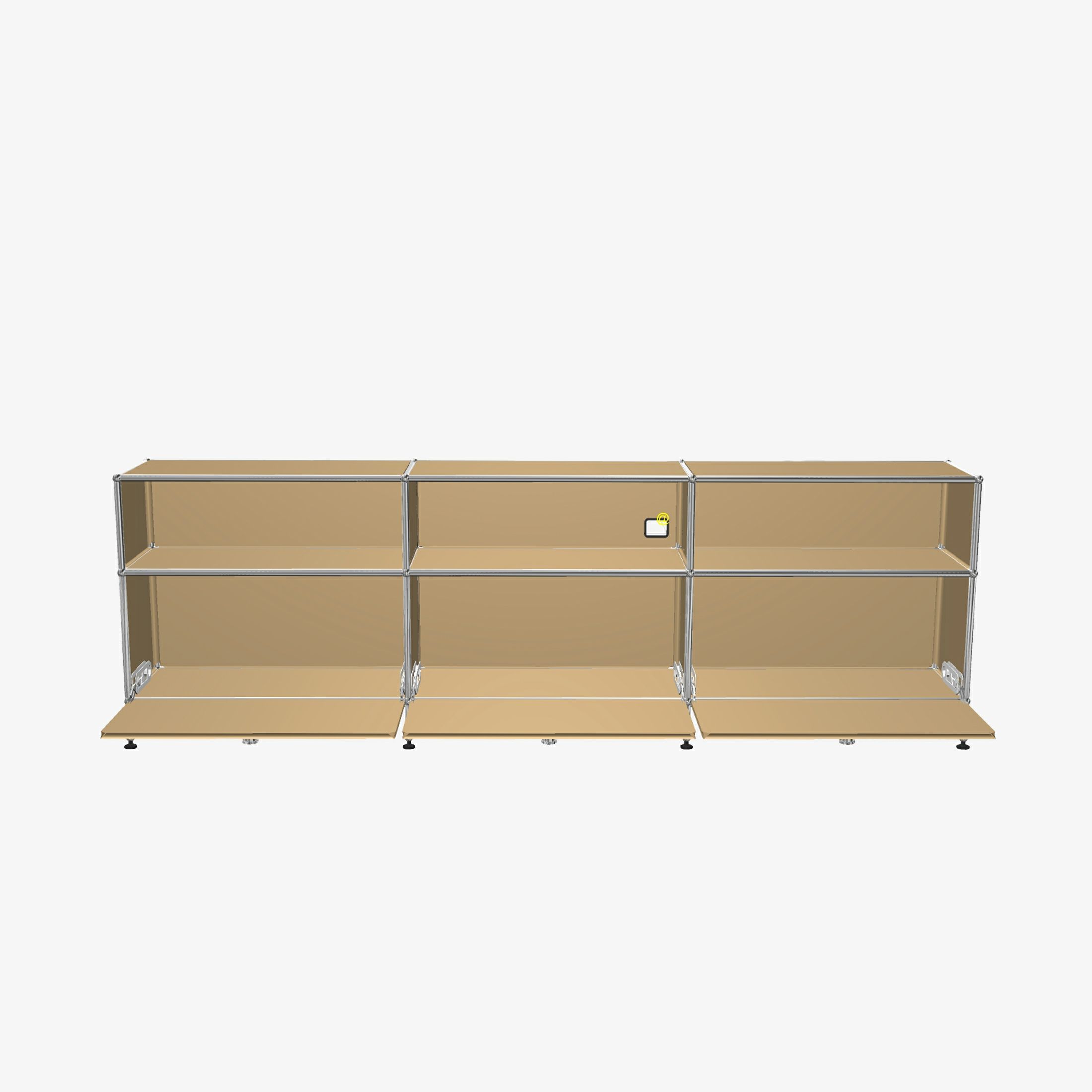 USMハラー（ユーエスエムハラー） / TV Board（テレビボード） / W2273×D373×H740mm / ドロップダウンドア×3 / カーブルカットアウト×1 / USMベージュ