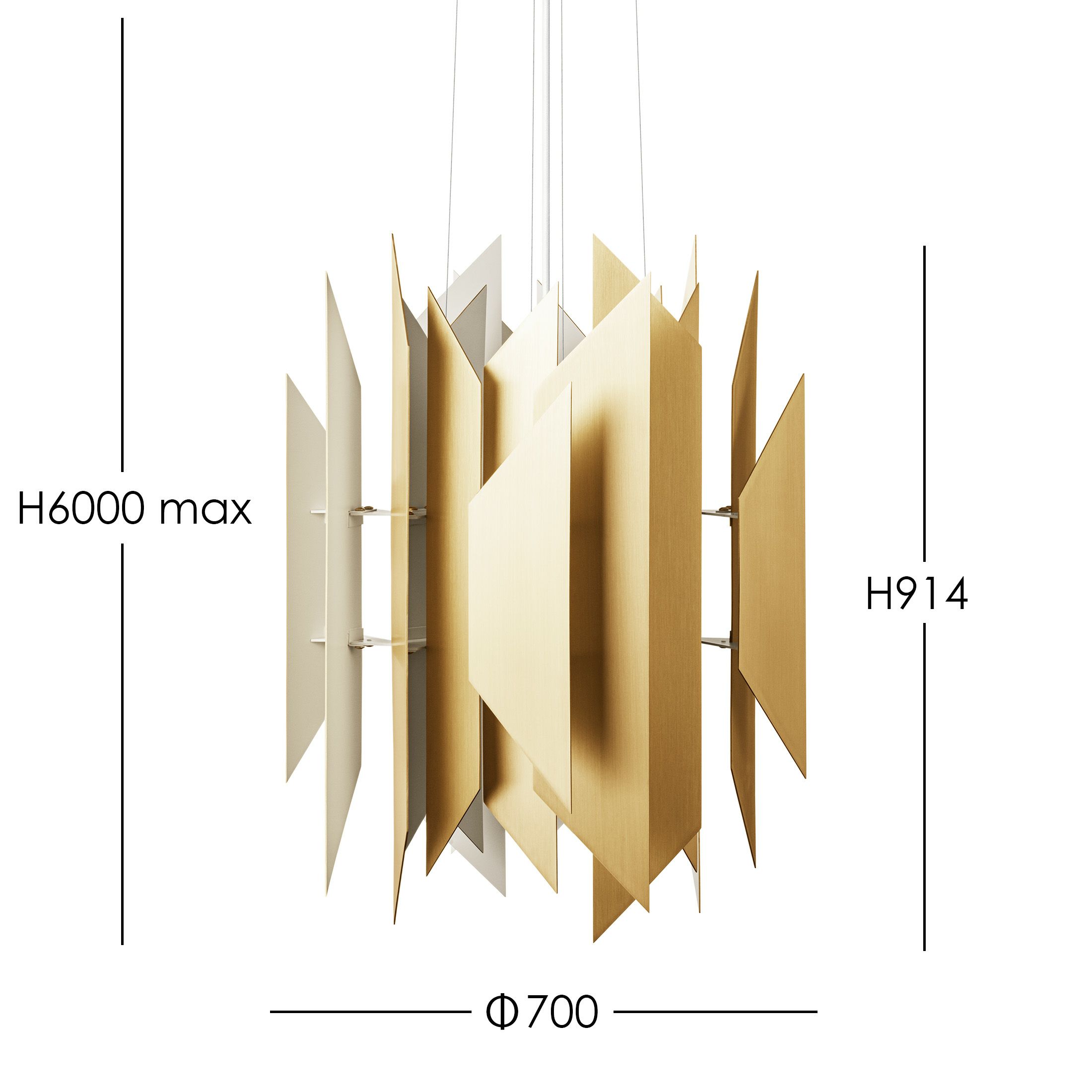 LYFA（リーファ） / DIVAN 2 700 BRASS （ディヴァン 2） / Φ700 / ペンダントライト【要電気工事】《LED電球プレゼント》