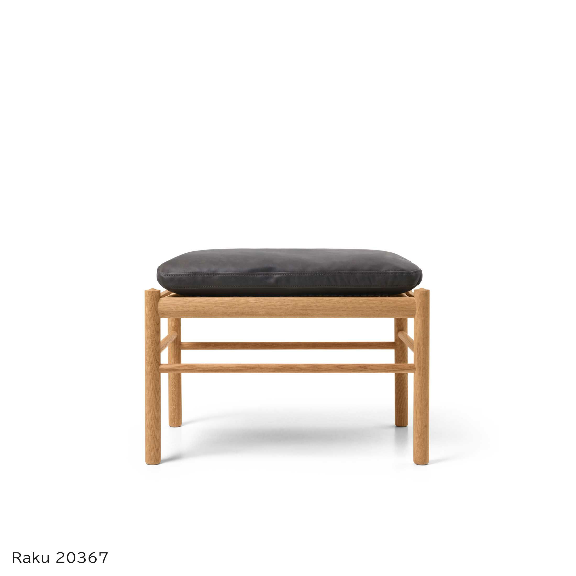 CARL HANSEN & SON （カール・ハンセン＆サン） / OW149F COLONIAL FOOTSTOOL（コロニアルフットスツール） / オーク材・オイル仕上げ / ソーレンセンレザー TERRA