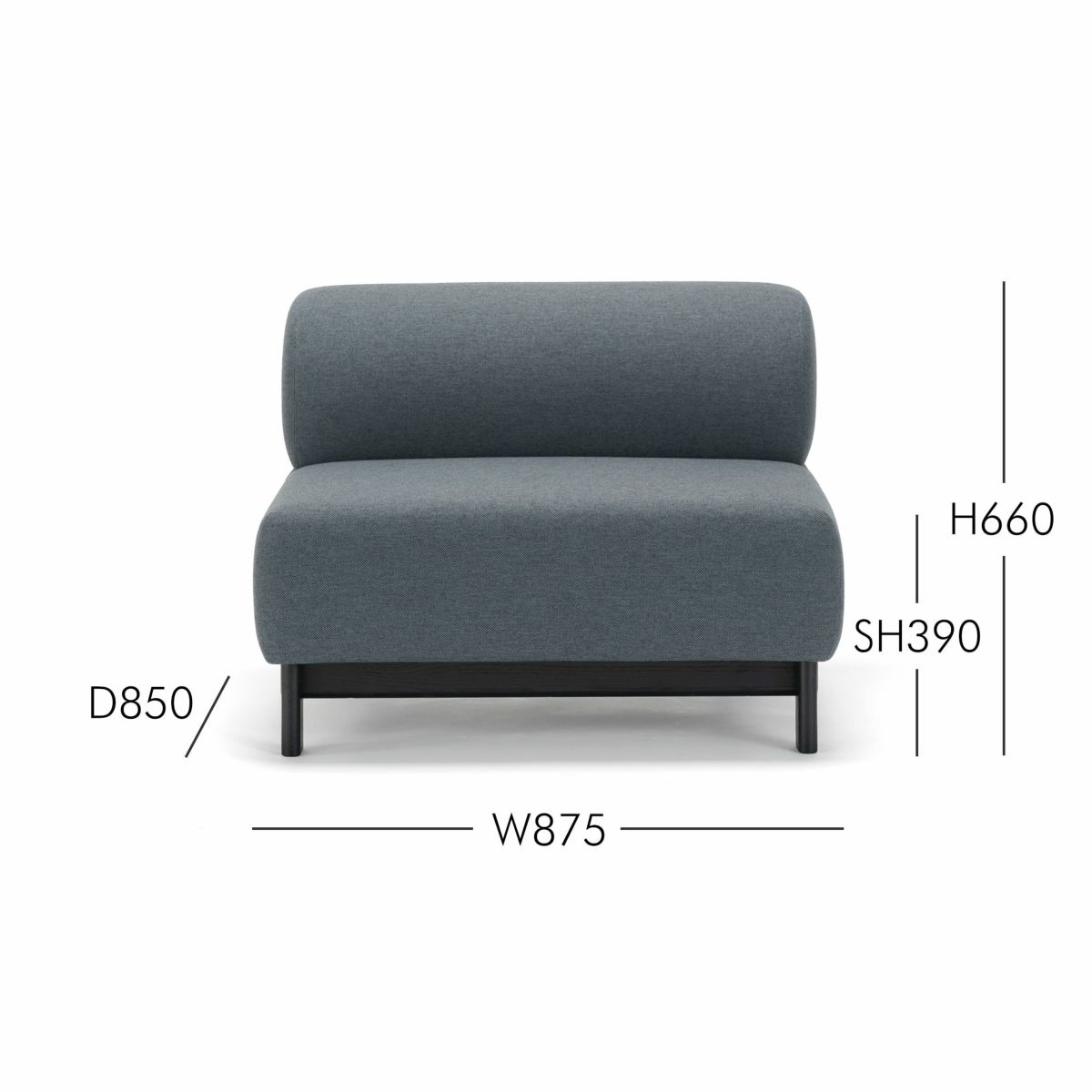 Karimoku New Standard（カリモク ニュースタンダード） / ELEPHANT SOFA 1-Seater Bench （エレファントソファ 1シーターベンチ） / 1人掛 / フレーム ブラック