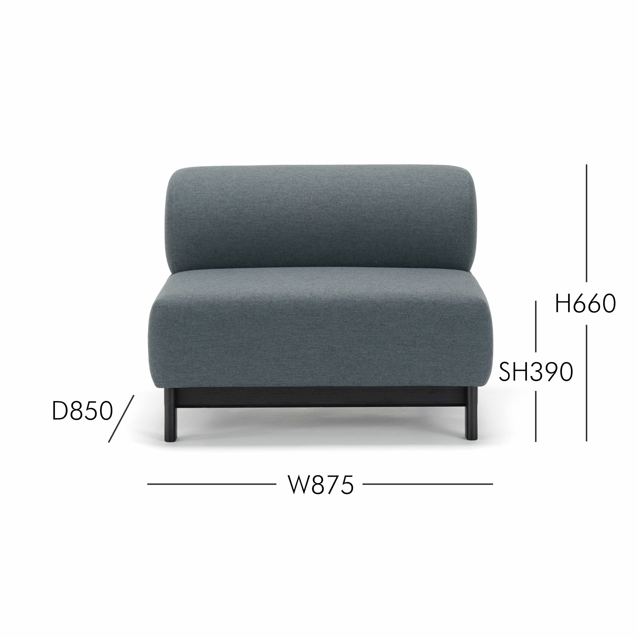 Karimoku New Standard（カリモク ニュースタンダード） / ELEPHANT SOFA 1-Seater Bench （エレファントソファ 1シーターベンチ） / 1人掛 / フレーム ブラック