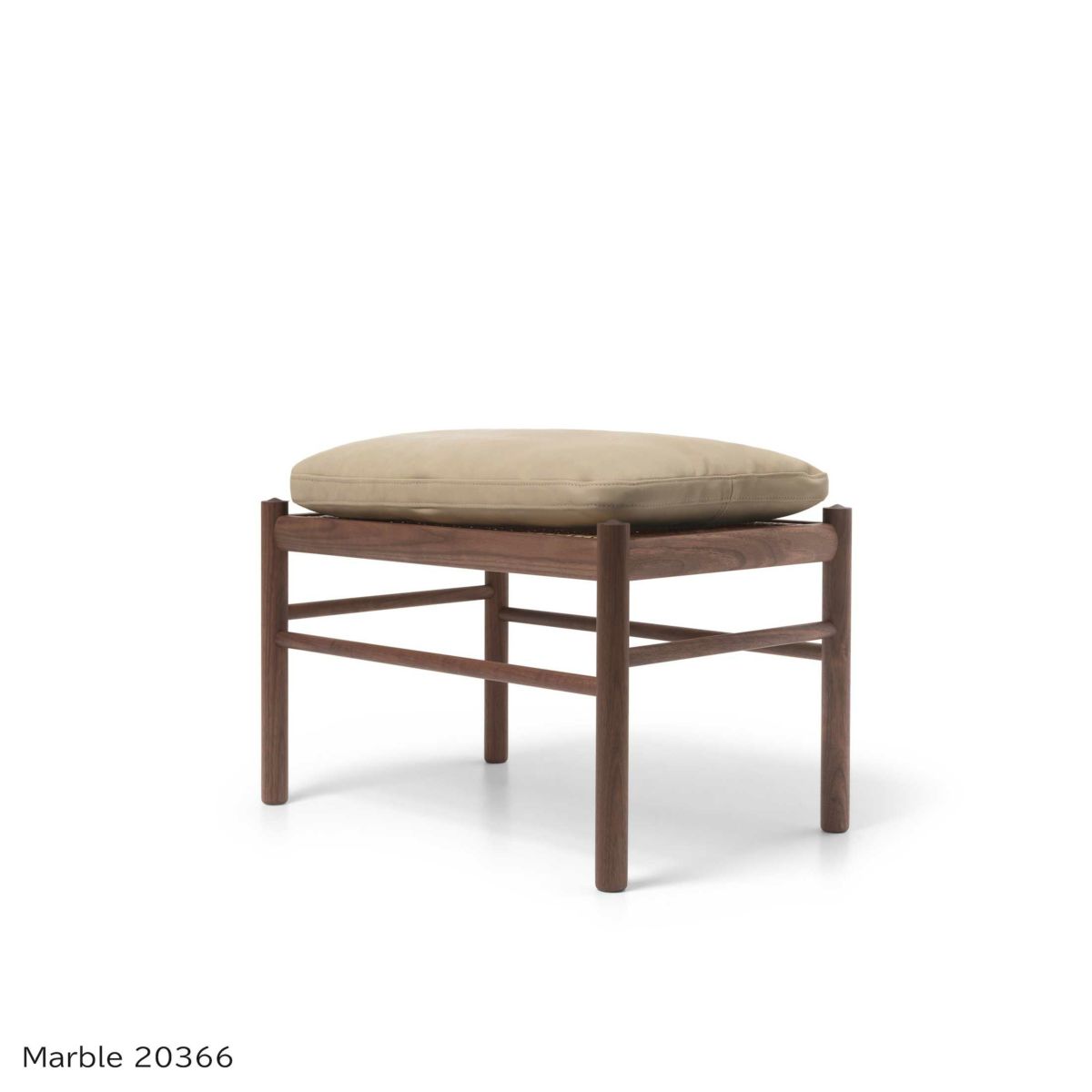 CARL HANSEN & SON （カール・ハンセン＆サン） / OW149F COLONIAL FOOTSTOOL（コロニアルフットスツール） / ウォルナット材・オイル仕上げ / ソーレンセンレザー TERRA