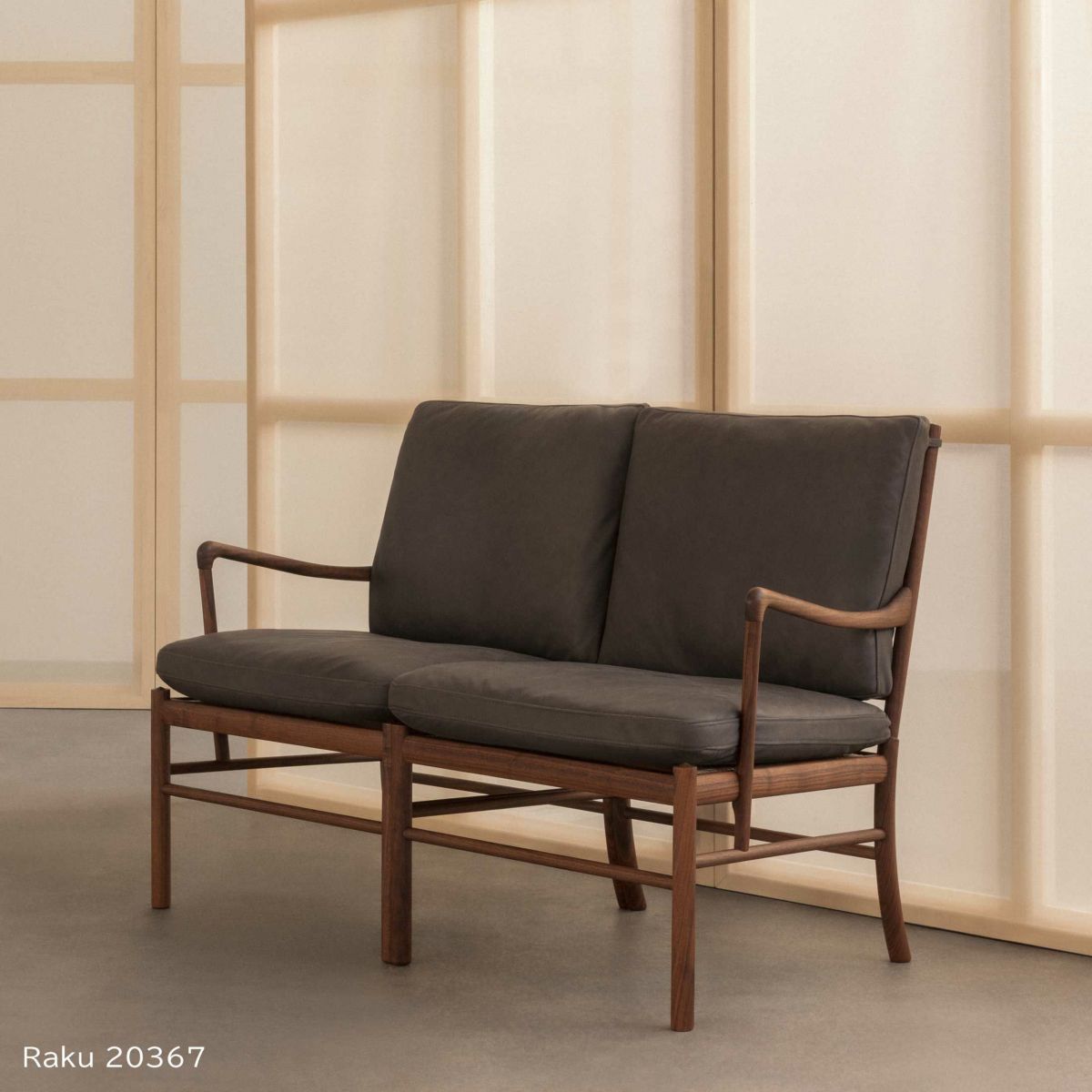 CARL HANSEN & SON （カール・ハンセン＆サン） / OW149-2 COLONIAL SOFA（コロニアルソファ） / ウォルナット材・オイル仕上げ / ソーレンセンレザー TERRA / 2人掛け