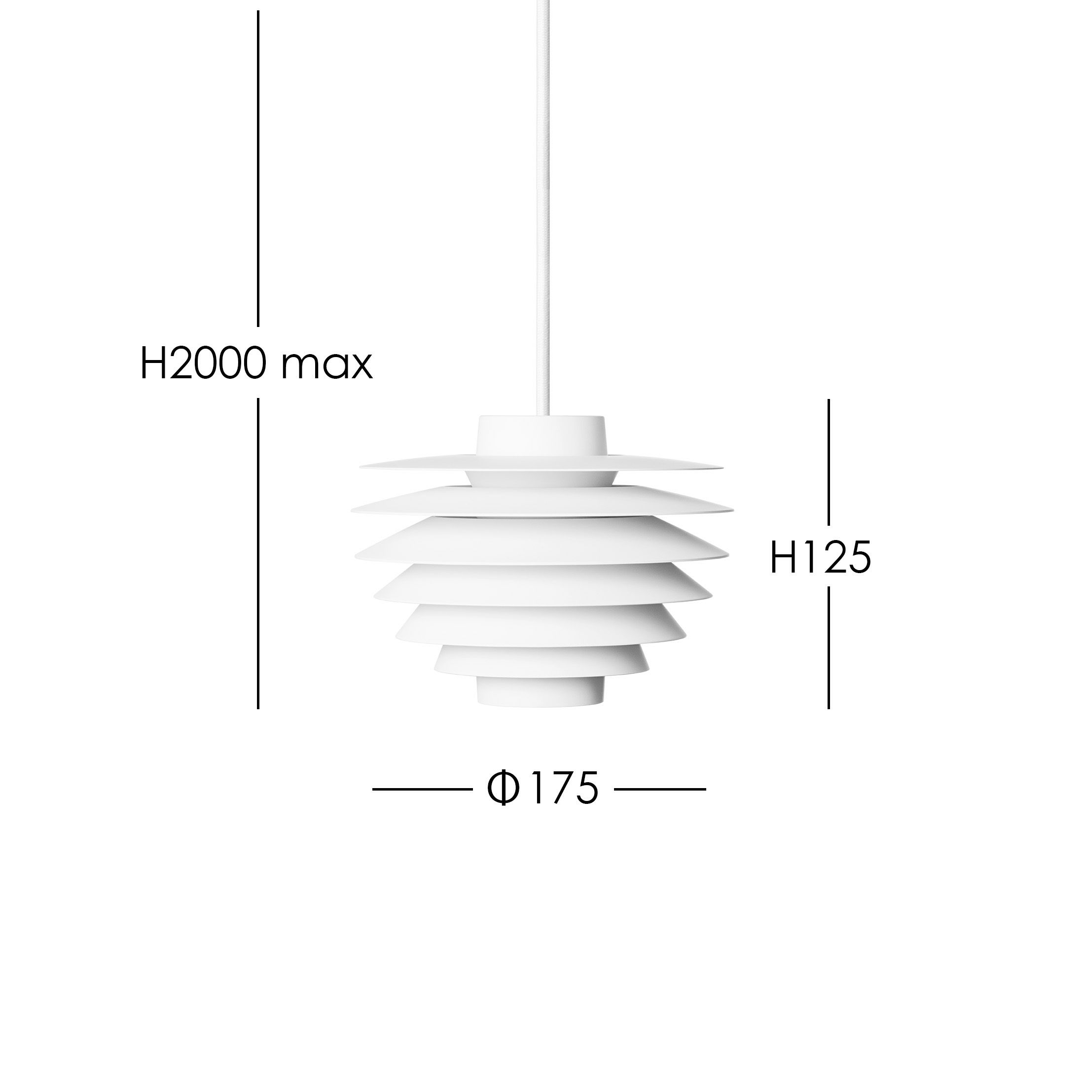 LYFA（リーファ） / VERONA 175 WHITE（ヴェローナ） / Φ175 / ペンダントライト《LED電球プレゼント》