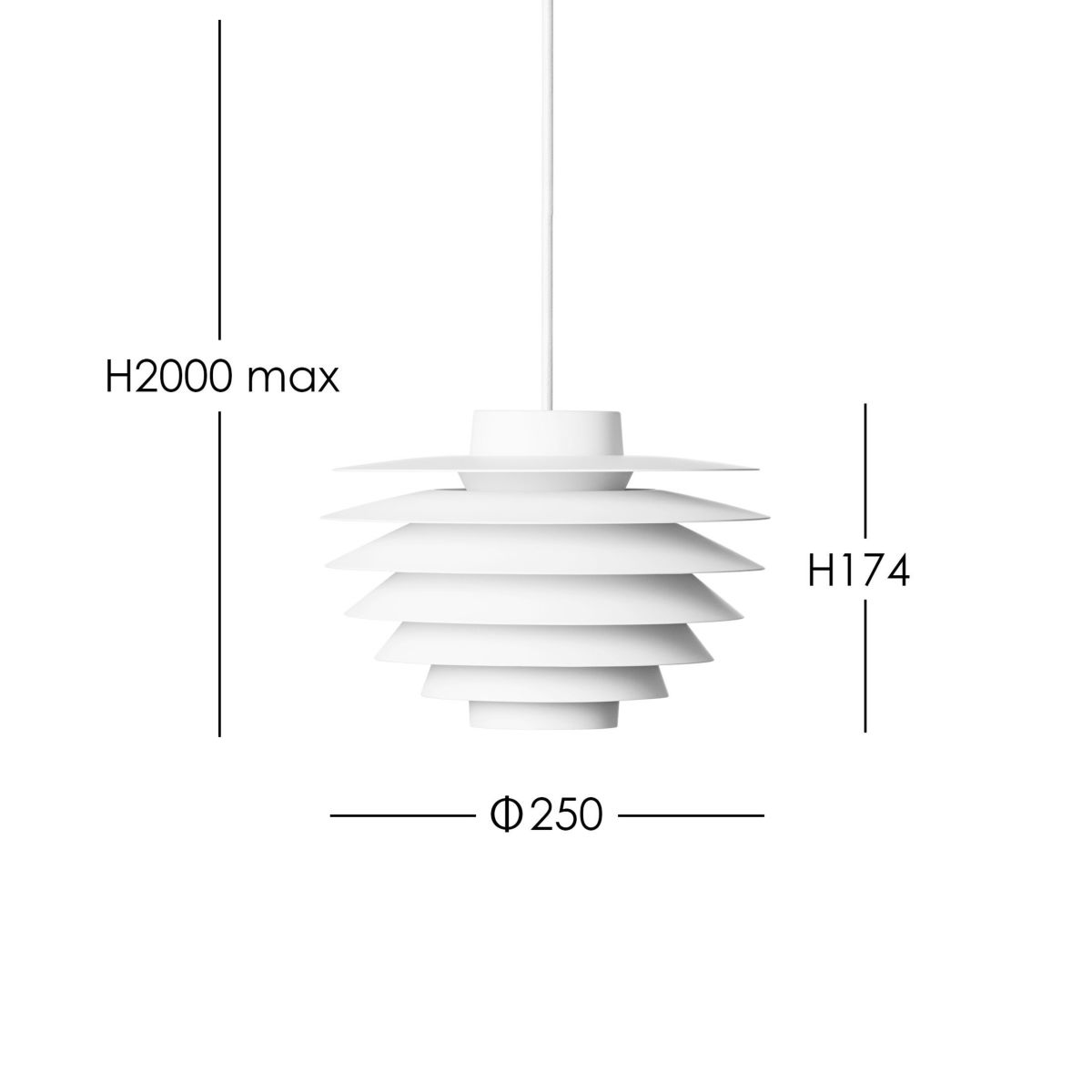 LYFA（リーファ） / VERONA 250 WHITE（ヴェローナ） / Φ250 / ペンダントライト《LED電球プレゼント》