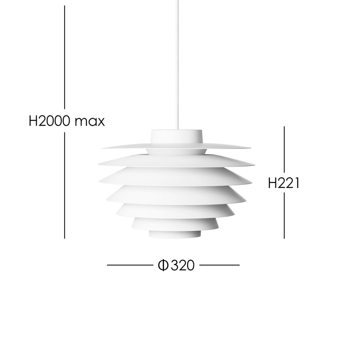 LYFA（リーファ） / VERONA 320 WHITE（ヴェローナ） / Φ320 / ペンダントライト《LED電球プレゼント》
