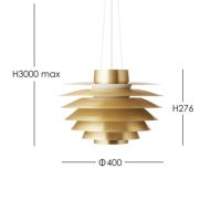 LYFA（リーファ） / VERONA 400 BRASS（ヴェローナ） / Φ400 / ペンダントライト【要電気工事】《LED電球プレゼント》