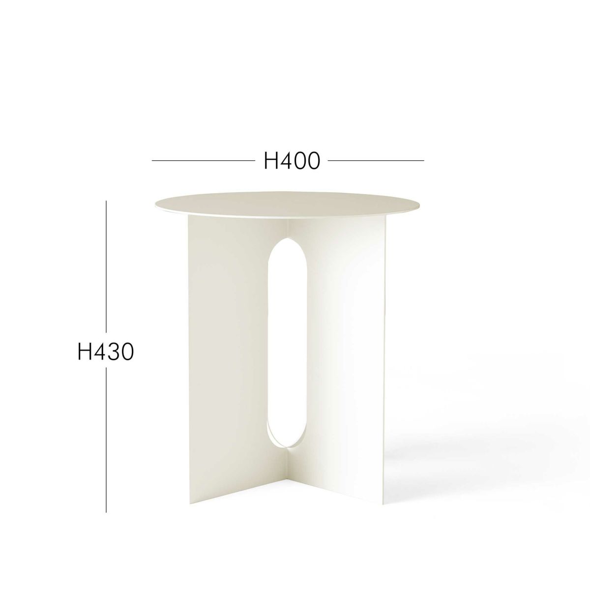 【リビングキャンペーンpt10倍】Audo Copenhagen（オドー・コペンハーゲン） / ANDROGYNE SIDE TABLE（アンドロジーン サイドテーブル）Φ40 / Ivory