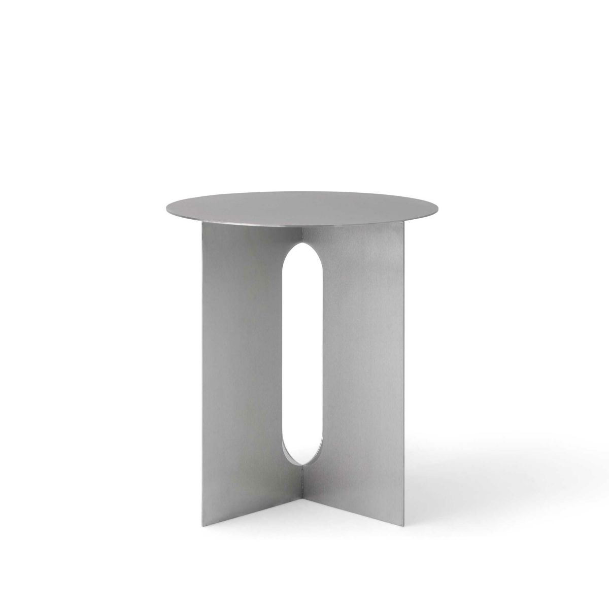 【リビングキャンペーンpt10倍】Audo Copenhagen（オドー・コペンハーゲン） / ANDROGYNE SIDE TABLE（アンドロジーン サイドテーブル）Φ40 / Brushed Steel / Base