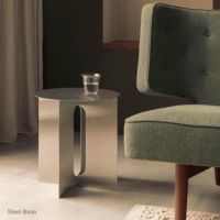 【リビングキャンペーンpt10倍】Audo Copenhagen（オドー・コペンハーゲン） / ANDROGYNE SIDE TABLE（アンドロジーン サイドテーブル）Φ40 / Brushed Steel / Base