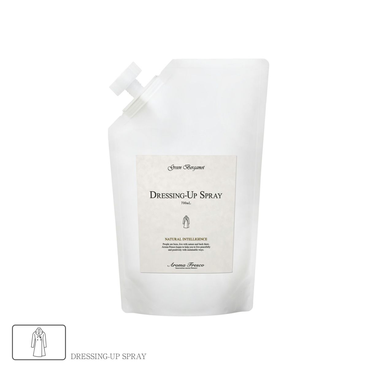 Aroma Fresco（アロマフレスコ） / ドレッシング‐アップスプレー（衣類用お手入れスプレー）レフィル700ml（詰め替え用）/ グリーン・ベルガモット