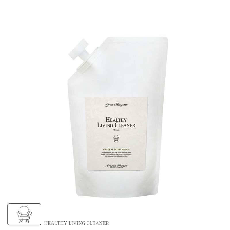 Aroma Fresco（アロマフレスコ） / ヘルシーリビングクリーナー（家具用洗剤）レフィル700ml（詰め替え用）/ グリーン・ベルガモット