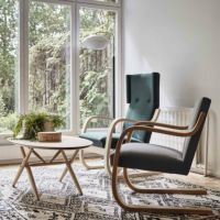 Artek（アルテック） / ARMCHAIR 401（アームチェア401） / バーチ材 / 全3色 / ハニーステイン・ウォルナットステイン・ブラックラッカー / ラウンジチェア