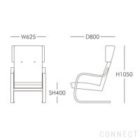 Artek（アルテック） / ARMCHAIR 401（アームチェア401） / バーチ材 / 全3色 / ハニーステイン・ウォルナットステイン・ブラックラッカー / ラウンジチェア