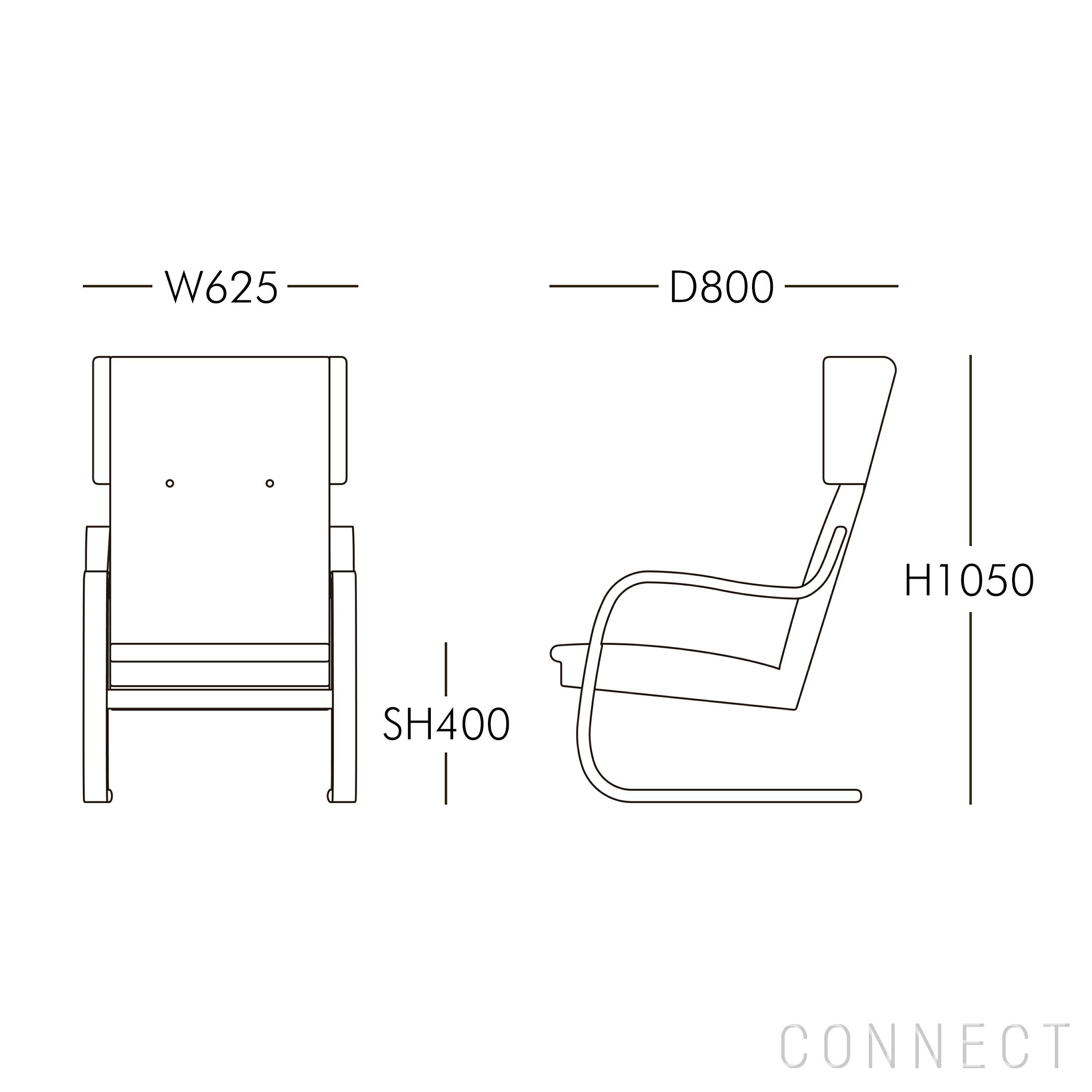 Artek（アルテック） / ARMCHAIR 401（アームチェア401） / バーチ材 / 全3色 / ハニーステイン・ウォルナットステイン・ブラックラッカー / ラウンジチェア