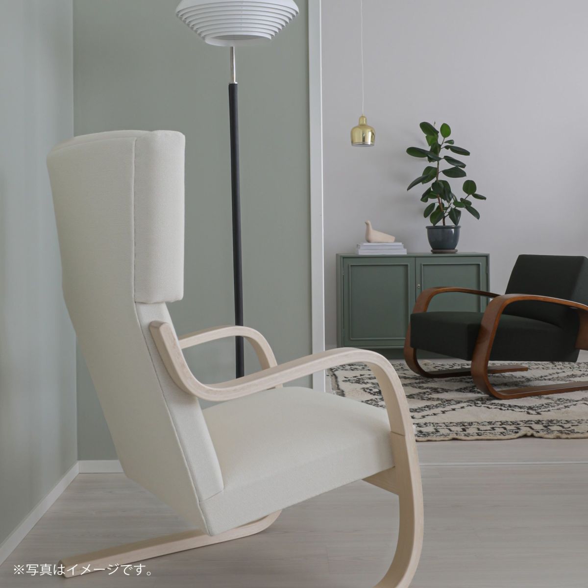 Artek（アルテック） / ARMCHAIR 401（アームチェア401） / バーチ材・ナチュラルラッカー / ラウンジチェア