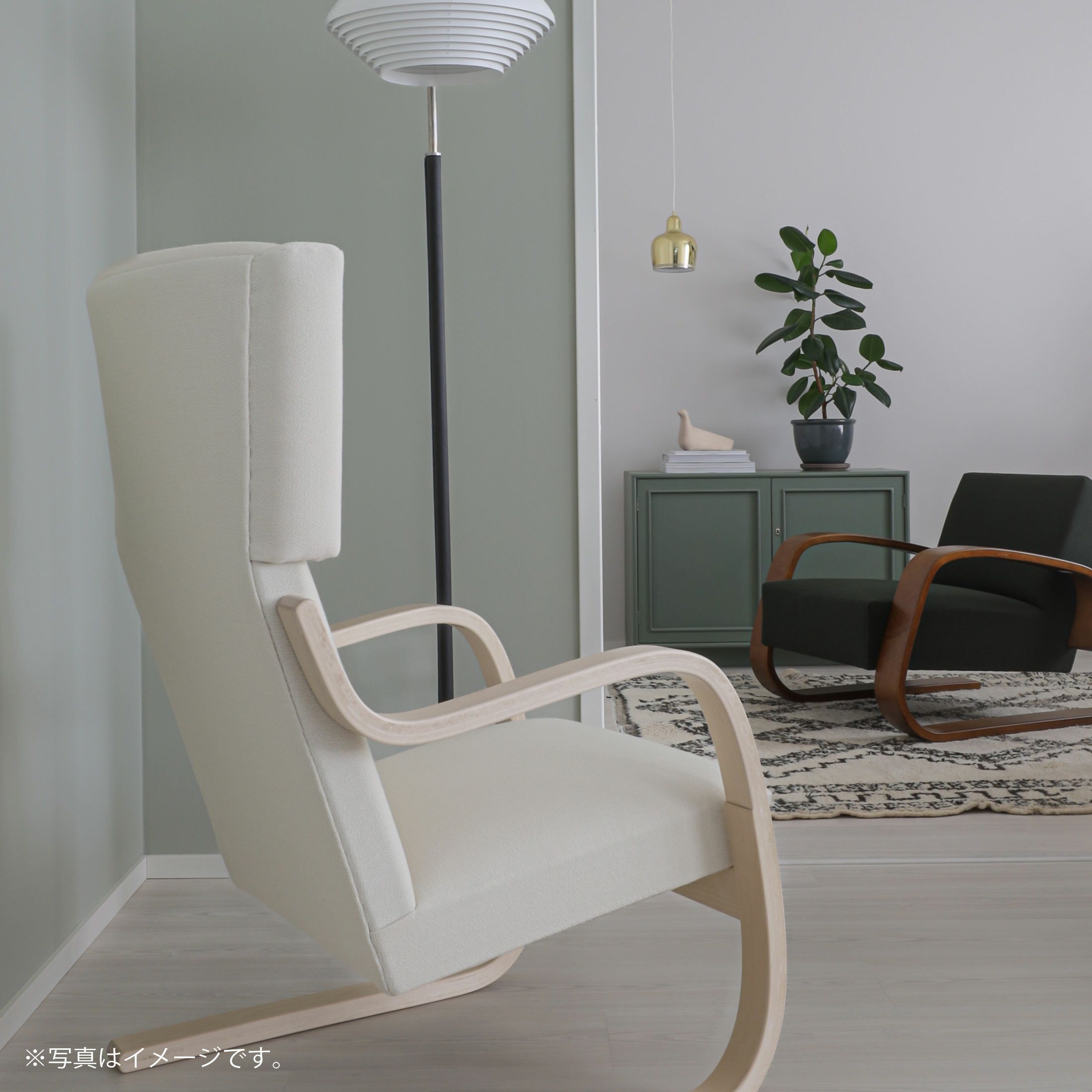 Artek（アルテック） / ARMCHAIR 401（アームチェア401） / バーチ材・ナチュラルラッカー / ラウンジチェア