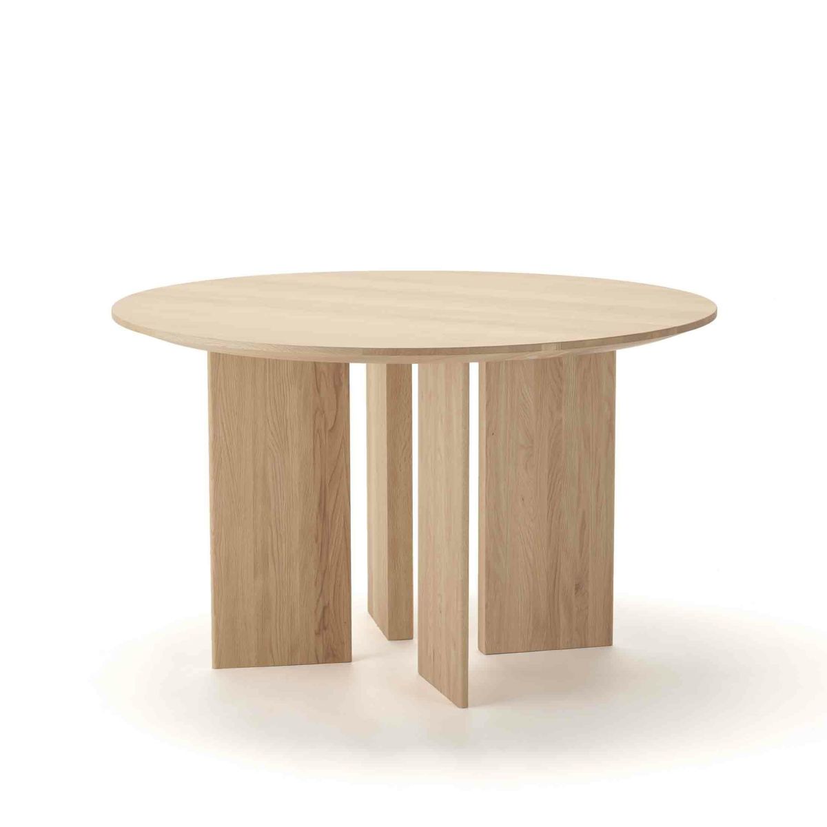 【ジャパンディセット】Karimoku Case（カリモクケース） / A-DT03 Φ120cm / ピュアオーク / ダイニングテーブル ＋ A-DC03×2脚 / ピュアオーク / ダイニングチェア